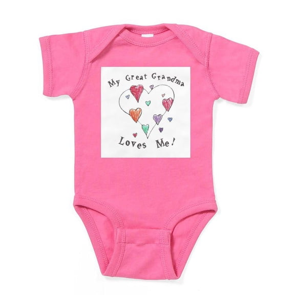 CafePress - My Great Grandma Loves Me Infant Bodysuit - Cute Infant Bodysuit Baby Romper - Size Newborn - 24 Months