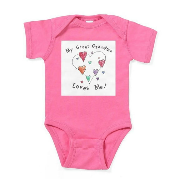 CafePress - My Great Grandma Loves Me Infant Bodysuit - Cute Infant Bodysuit Baby Romper - Size Newborn - 24 Months