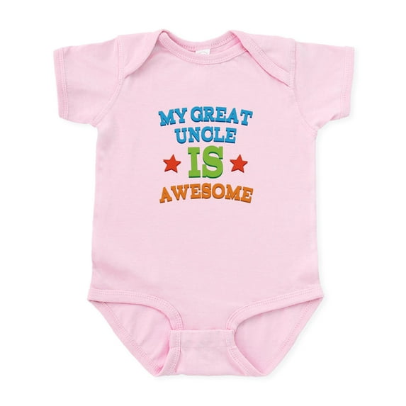 CafePress - My Great Uncle Is Awesome Infant Bodysuit - Baby Light Bodysuit, Size Newborn - 24 Months