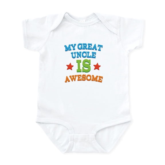 CafePress - My Great Uncle Is Awesome Infant Bodysuit - Baby Light Bodysuit, Size Newborn - 24 Months