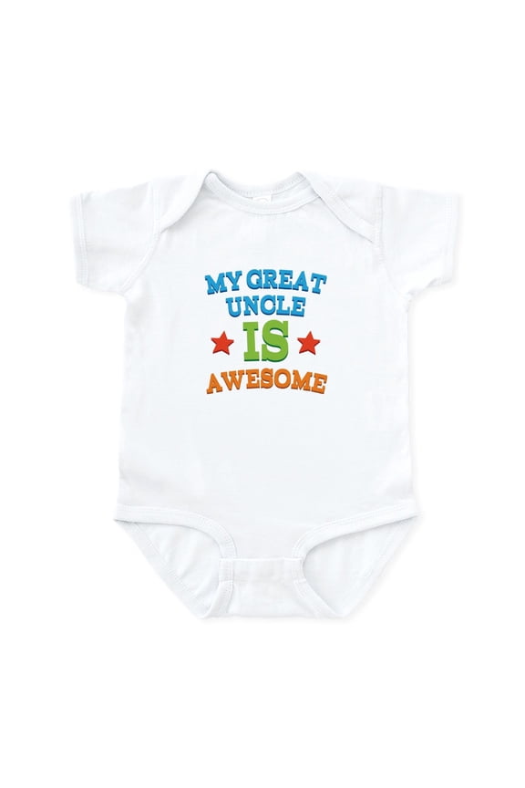 - My Great Uncle Is Awesome Infant Bodysuit - Baby Light Bodysuit, Size Newborn - 24 Months