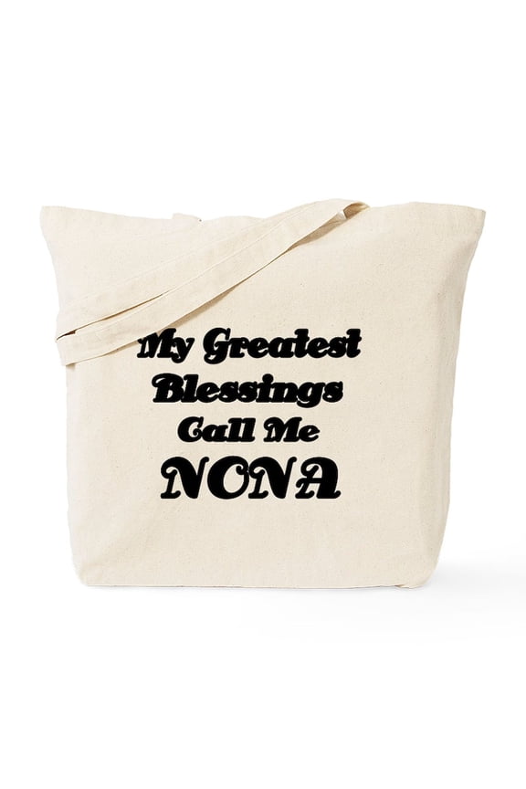 - My Greatest Blessings Call Me NONA Tote Bag - Unisex Canvas Tote Bag, Beige, 1-Piece