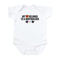 thumbnail image 1 of CafePress - My Heart Belongs To A Bodybuilder Infant Bodysuit - Baby Light Bodysuit, Size Newborn - 24 Months, 1 of 4