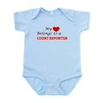 thumbnail image 1 of CafePress - My Heart Belongs To A Court Reporter Body Suit - Baby Light Bodysuit, Size Newborn - 24 Months, 1 of 4