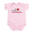 thumbnail image 1 of CafePress - My Heart Belongs To A Court Reporter Body Suit - Baby Light Bodysuit, Size Newborn - 24 Months, 1 of 4