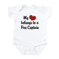 thumbnail image 1 of CafePress - My Heart Belongs To A Fire Captain Infant Bodysuit - Baby Light Bodysuit, Size Newborn - 24 Months, 1 of 4
