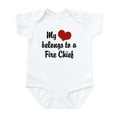 thumbnail image 1 of CafePress - My Heart Belongs To A Fire Chief Infant Bodysuit - Baby Light Bodysuit, Size Newborn - 24 Months, 1 of 4