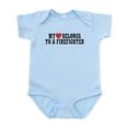 thumbnail image 1 of CafePress - My Heart Belongs To A Firefighter Infant Bodysuit - Baby Light Bodysuit, Size Newborn - 24 Months, 1 of 4
