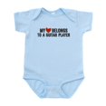 thumbnail image 1 of CafePress - My Heart Belongs To A Guitar Player Infant Bodysui - Baby Light Bodysuit, Size Newborn - 24 Months, 1 of 4