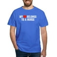 thumbnail image 1 of CafePress - My Heart Belongs To A Nurse Dark T Shirt - Men's Classic Graphic Cotton T-Shirt, 1 of 4