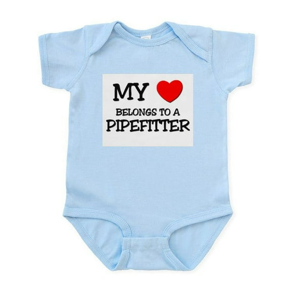 CafePress - My Heart Belongs To A PIPEFITTER Infant Bodysuit - Baby Light Bodysuit, Size Newborn - 24 Months