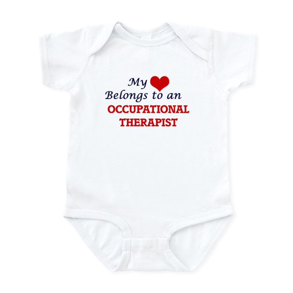 CafePress - My Heart Belongs To An Occupational Ther Body Suit - Baby Light Bodysuit, Size Newborn - 24 Months