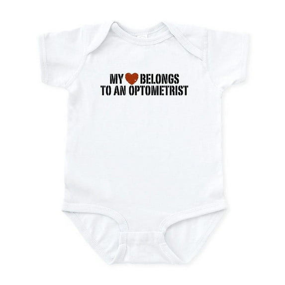 CafePress - My Heart Belongs To An Optometrist Infant Bodysuit - Baby Light Bodysuit, Size Newborn - 24 Months