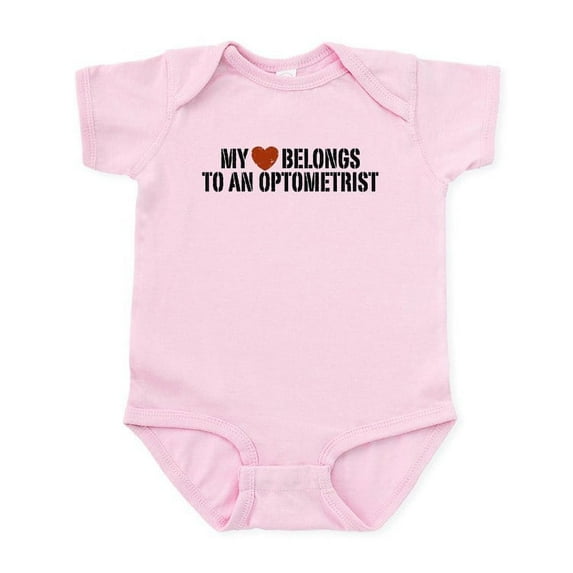 CafePress - My Heart Belongs To An Optometrist Infant Bodysuit - Baby Light Bodysuit, Size Newborn - 24 Months