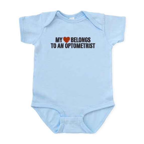 CafePress - My Heart Belongs To An Optometrist Infant Bodysuit - Baby Light Bodysuit, Size Newborn - 24 Months