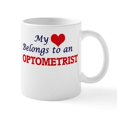 thumbnail image 1 of CafePress - My Heart Belongs To An Optometrist Mugs - 11 oz Ceramic Mug - Novelty Coffee Tea Cup, 1 of 4