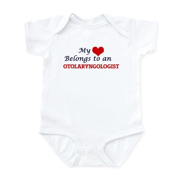 CafePress - My Heart Belongs To An Otolaryngologist Body Suit - Baby Light Bodysuit, Size Newborn - 24 Months