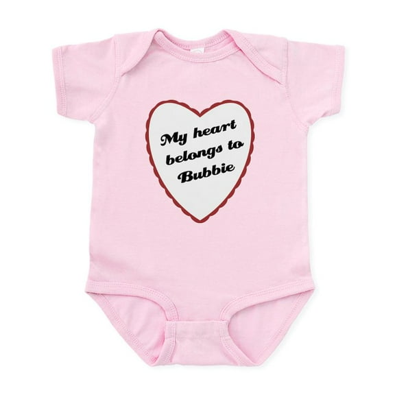 CafePress - My Heart Belongs To Bubbie Baby Onesie - Baby Light Bodysuit, Size Newborn - 24 Months