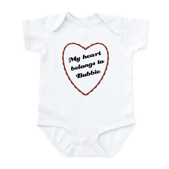 CafePress - My Heart Belongs To Bubbie Baby Onesie - Baby Light Bodysuit, Size Newborn - 24 Months