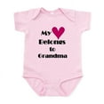 thumbnail image 1 of CafePress - My Heart Belongs To Grandma Infant Bodysuit - Baby Light Bodysuit, Size Newborn - 24 Months, 1 of 4