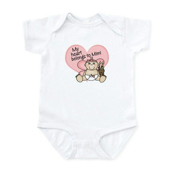 CafePress - My Heart Belongs To Mimi GIRL Infant Bodysuit - Baby Light Bodysuit, Size Newborn - 24 Months