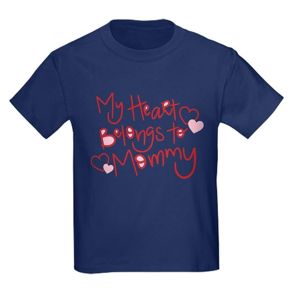 CafePress - My Heart Belongs To Mommy Kids Dark T Shirt - Dark T-Shirt Kids XS-XL
