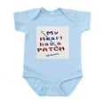 thumbnail image 1 of CafePress - My Heart Has A Patch Body Suit - Baby Light Bodysuit, Size Newborn - 24 Months, 1 of 4
