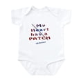 thumbnail image 1 of CafePress - My Heart Has A Patch Body Suit - Baby Light Bodysuit, Size Newborn - 24 Months, 1 of 4