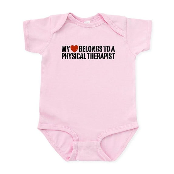 CafePress - My Heart Physical Therapist Infant Bodysuit - Baby Light Bodysuit, Size Newborn - 24 Months