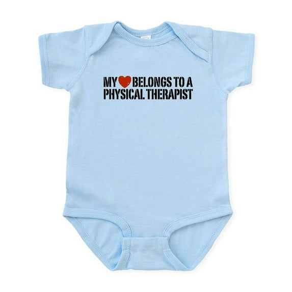 CafePress - My Heart Physical Therapist Infant Bodysuit - Baby Light Bodysuit, Size Newborn - 24 Months