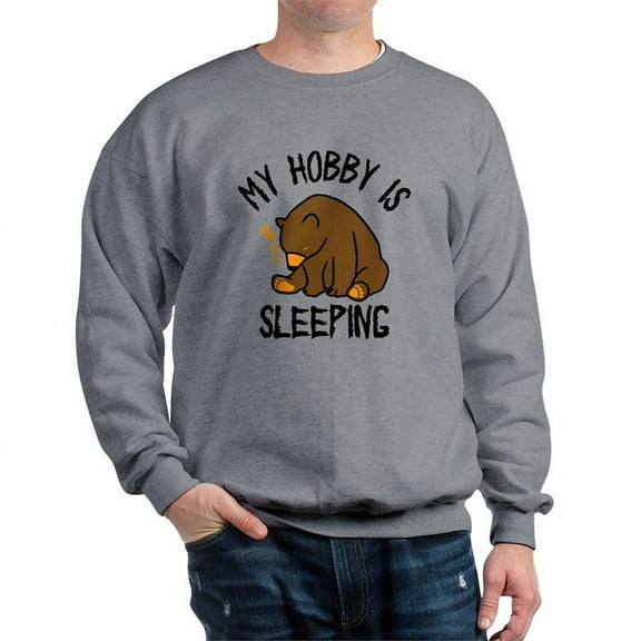 CafePress - My Hobby Is Sleeping Chill Grizzly Bear Sweatshirt - Crew Neck Sweatshirt