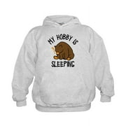 CafePress - My Hobby Is Sleeping Chill Grizzly Bear Sweatshirt - Kids Hooded Sweatshirt, Classic Hoodie