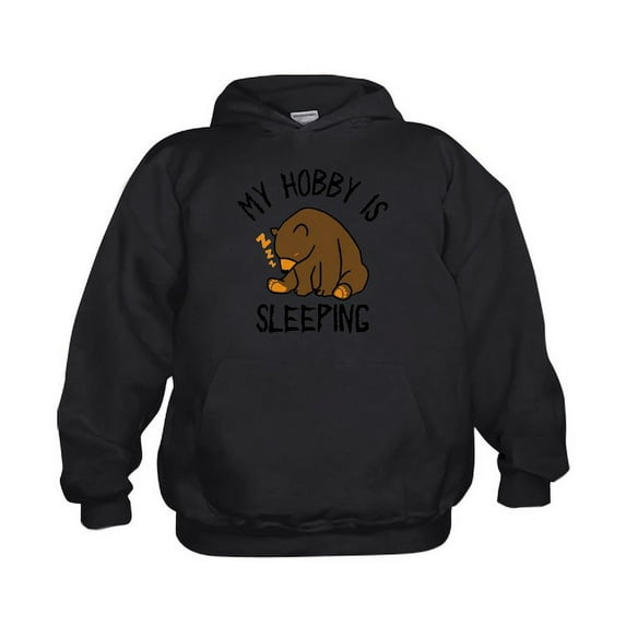 CafePress - My Hobby Is Sleeping Chill Grizzly Bear Sweatshirt - Kids Hooded Sweatshirt, Classic Hoodie