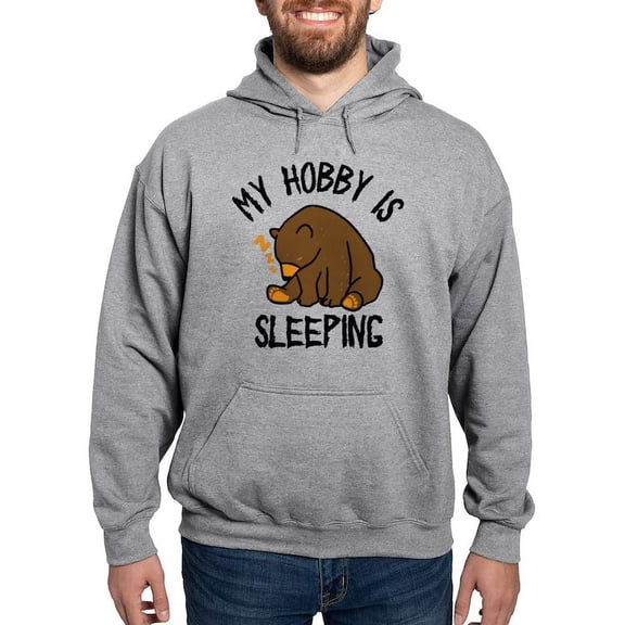 CafePress - My Hobby Is Sleeping Chill Grizzly Bear Sweatshirt - Pullover Hoodie, Hooded Sweatshirt
