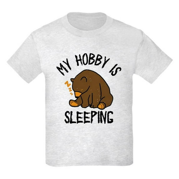 CafePress - My Hobby Is Sleeping Chill Grizzly Bear T Shirt - Light T-Shirt Kids XS-XL