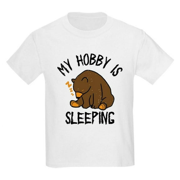 CafePress - My Hobby Is Sleeping Chill Grizzly Bear T Shirt - Light T-Shirt Kids XS-XL
