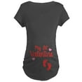 thumbnail image 1 of CafePress - My Lil' Valentine Maternity Dark T Shirt - Maternity Dark T-Shirt, 1 of 3