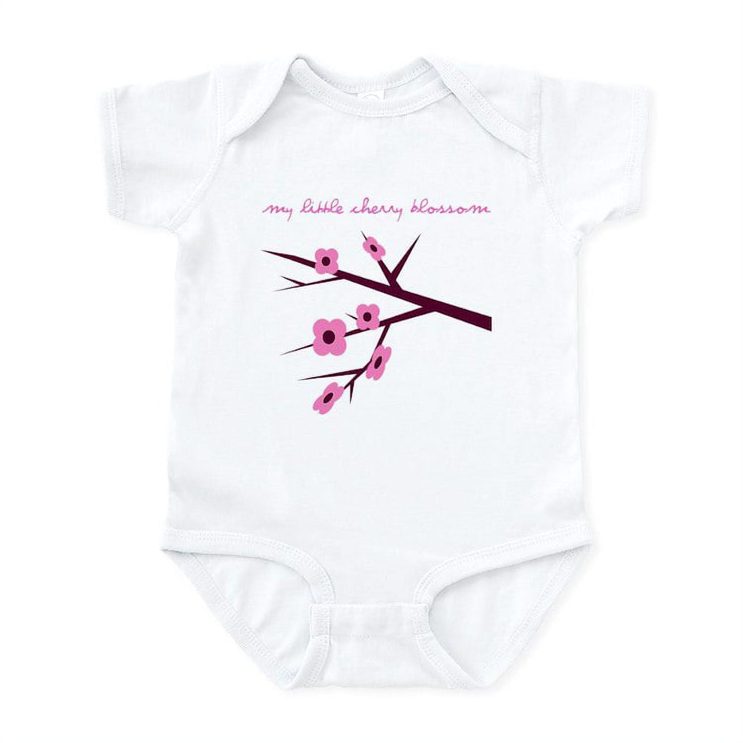 CafePress My Little Cherry Blossom Infant Bodysuit Baby Light