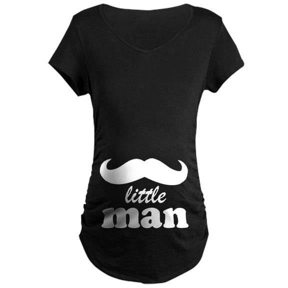 CafePress - My Little Man Maternity T Shirt - Maternity Dark T-Shirt