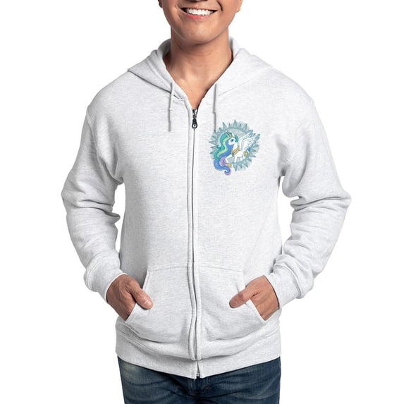 CafePress - My Little Pony Celestia Zip Hoodie - Zip Hoodie, Classic Hooded Sweatshirt with Metal Zipper