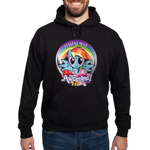 CafePress - My Little Pony Current Mood Awesome Hoodie (Dark) - Pullover Hoodie, Classic, Comfortable Hooded Sweatshirt