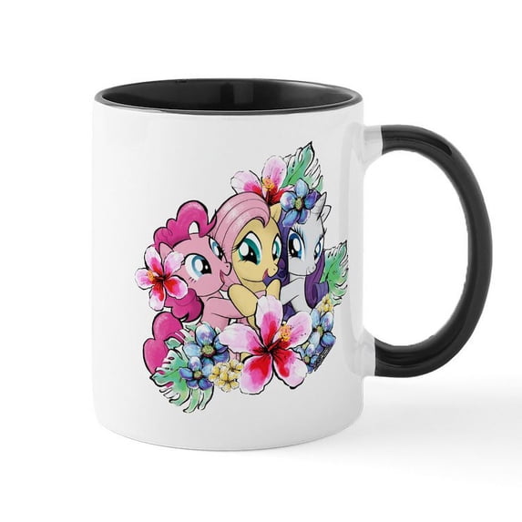 CafePress - My Little Pony Flowers Mugs - 11 oz Ceramic Mug - Novelty Coffee Tea Cup