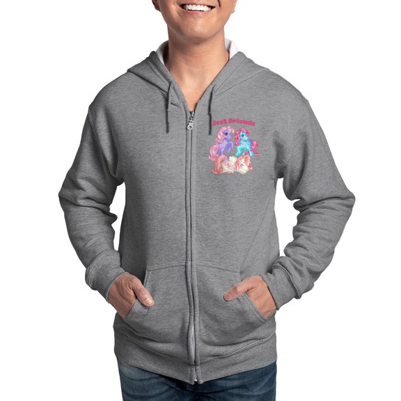 CafePress - My Little Pony Retro Best Friends Zip Hoodie - Zip Hoodie, Classic Hooded Sweatshirt with Metal Zipper