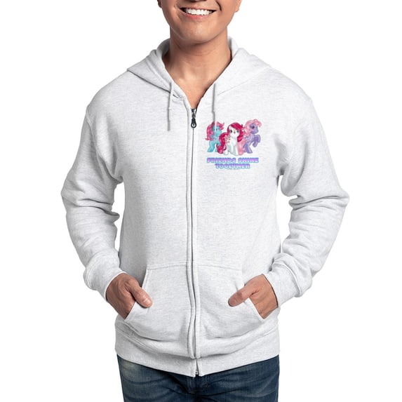 CafePress - My Little Pony Retro Friends Shine Toge Zip Hoodie - Zip Hoodie, Classic Hooded Sweatshirt with Metal Zipper