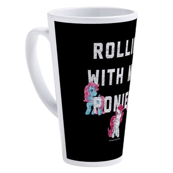 CafePress - My Little Pony Rollin With My Poni - 17 Oz White Ceramic Latte Mug