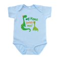 thumbnail image 1 of CafePress - My Mama Loves Me Dinosaur Infant Bodysuit - Baby Light Bodysuit, Size Newborn - 24 Months, 1 of 4