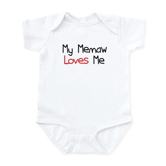 CafePress - My Memaw Loves Me Infant Bodysuit - Baby Light Bodysuit, Size Newborn - 24 Months