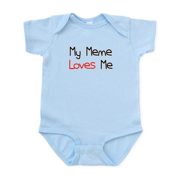 CafePress - My Meme Loves Me Infant Bodysuit - Baby Light Bodysuit, Size Newborn - 24 Months