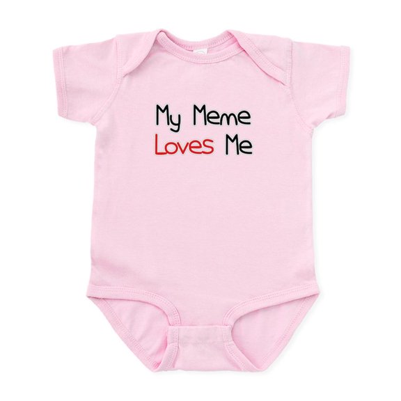 CafePress - My Meme Loves Me Infant Bodysuit - Baby Light Bodysuit, Size Newborn - 24 Months