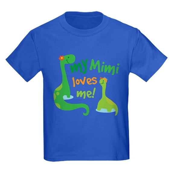 CafePress - My Mimi Loves Me Dinosaur T Shirt - Dark T-Shirt Kids XS-XL